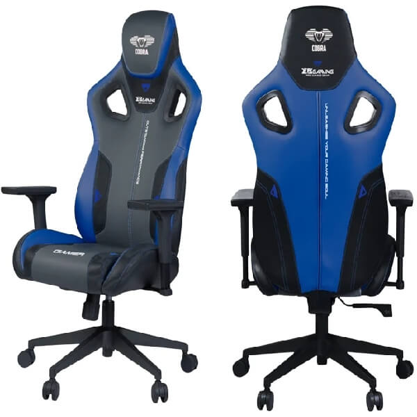გეიმერული სავარძელი E-Blue GC312-EEC312 Cobra, Gaming Chair, Grey/Blue