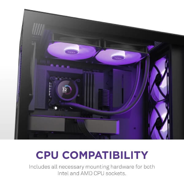 Liquid Cooling NZXT RL-KR280-B1 Kraken 280, 140mm, 1500RPM, Black