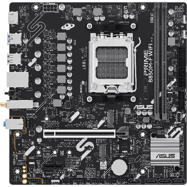 დედა დაფა Asus 90MB1N80-M0EAY0 PRIME B850M-F WIFI, AM5, DDR5, 128GB