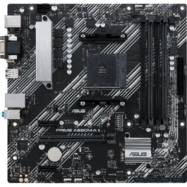 დედა დაფა Asus 90MB17H0-M0EAYC PRIME A520M-A II/CSM, AM4, DDR4, 128GB