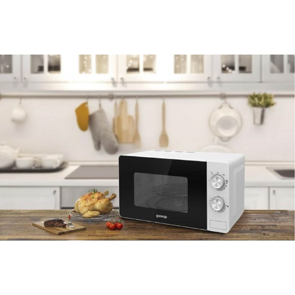 მიკროტალღური ღუმელი Gorenje MO20E2W, 800W, 20L, Microwave Oven, White