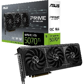 ვიდეო დაფა Asus 90YV0MF0-M0NA00 OC PRIME-RTX5070TI-O16G, GeForce RTX5070TI, 16GB, 256bit, HDMI, DP, Black