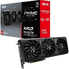 ვიდეო დაფა Asus 90YV0LF1-M0NA00 OC PRIME-RX9060XT-O16G, Radeon RX9060XT, 16GB, 128bit, HDMI, DP, Black