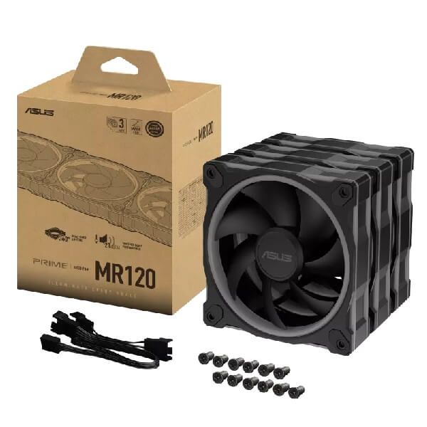 ქულერი Asus 90DA00I0-B09020 MR120-1/BK/3 IN 1, 120mm, 1600Rpm, Case Fan, Black