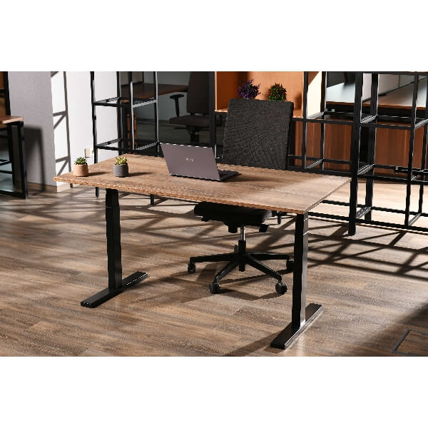 კომპიუტერის მაგიდა 2E 2E-CE150WOLD-MOTORIZED, Computer Desk, Black/Wood