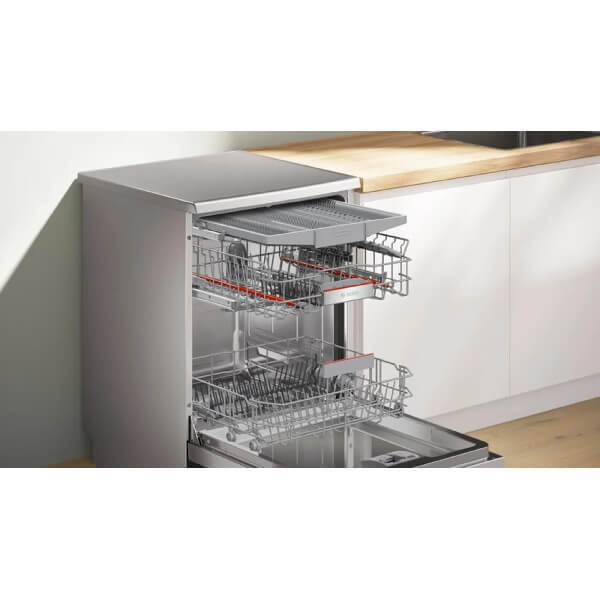 ჭურჭლის სარეცხი მანქანა Bosch SMP6EMI86Q, Dishwasher, Silver