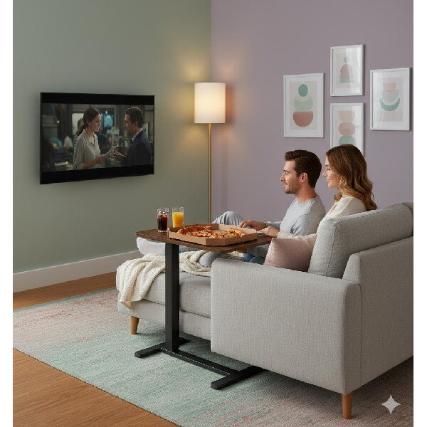 Compact Desk 2E 2E-CE710BD-MECHANIC, Dark Wood/Black