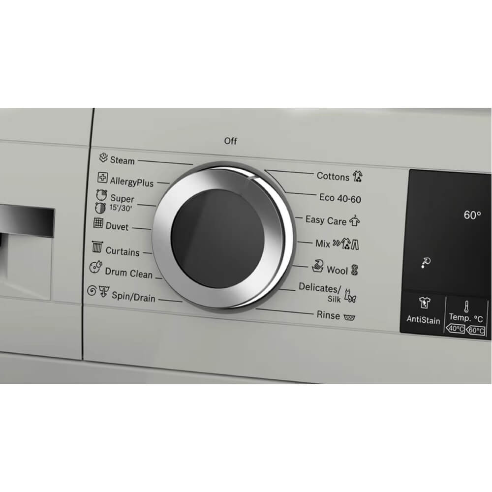 სარეცხი მანქანა Bosch WGA2441XME, 9Kg, 1400Rpm, A, Washing Machine, Silver