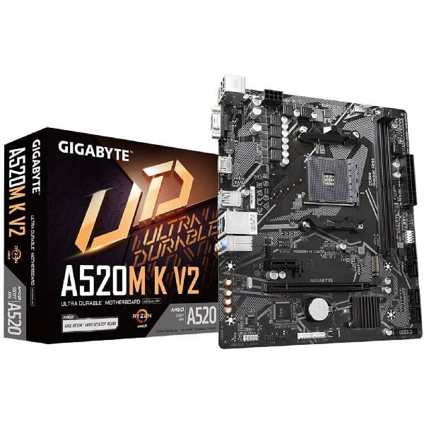 Motherboard Gigabyte A520M_K_V2, AM4, DDR4, 64GB