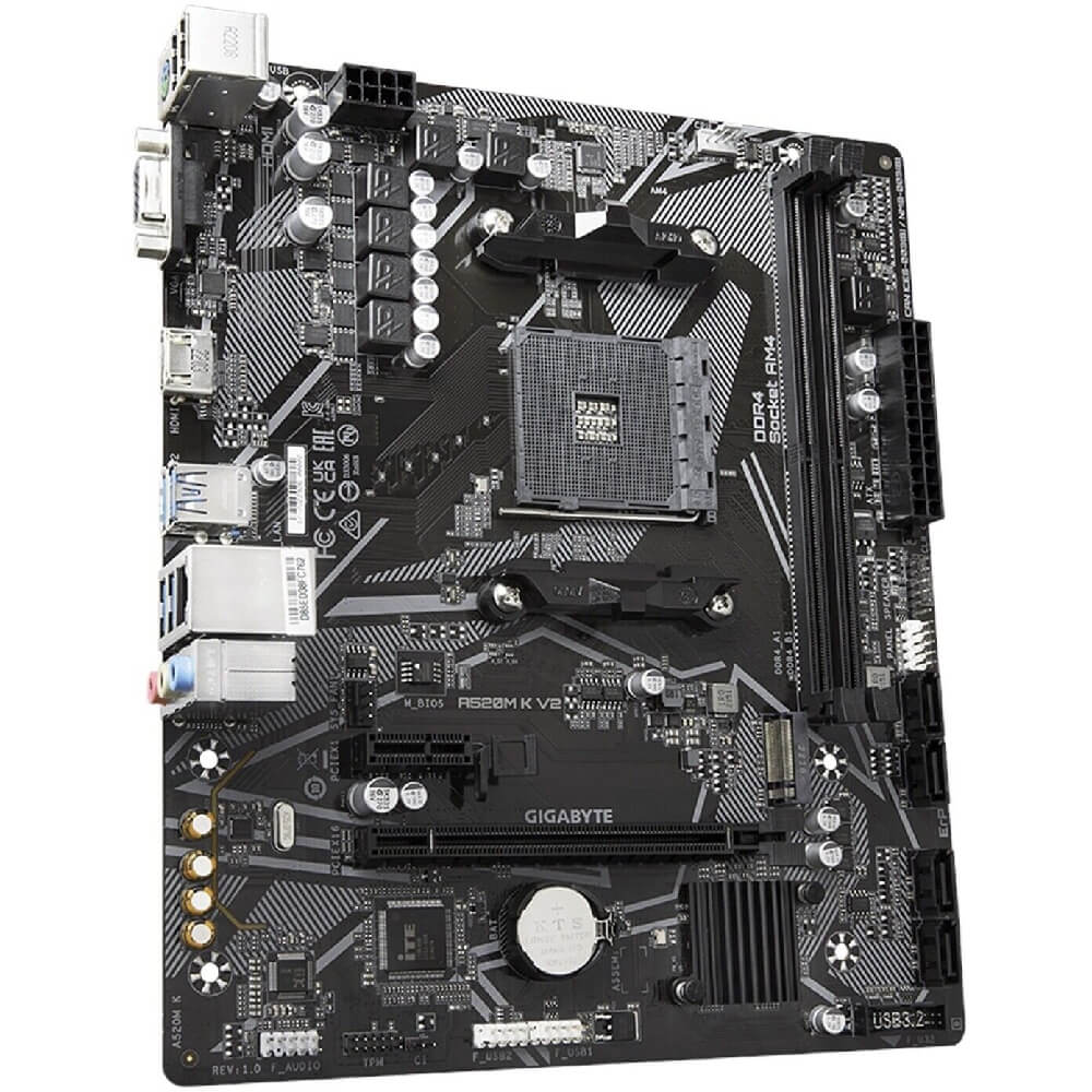 Motherboard Gigabyte A520M_K_V2, AM4, DDR4, 64GB