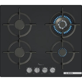 ჩასაშენებელი ქურის ზედაპირი Bosch PPH6A6I10, Built-in Gas Cooktop, Black