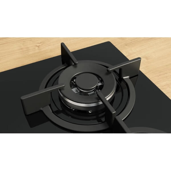 ჩასაშენებელი ქურის ზედაპირი Bosch PPH6A6I10, Built-in Gas Cooktop, Black