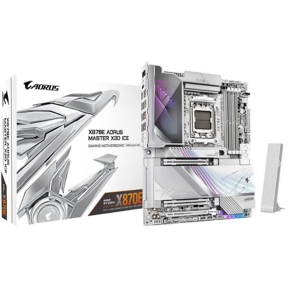 Motherboard Gigabyte X870E A MASTER X3D ICE, AM5, DDR5, 256GB