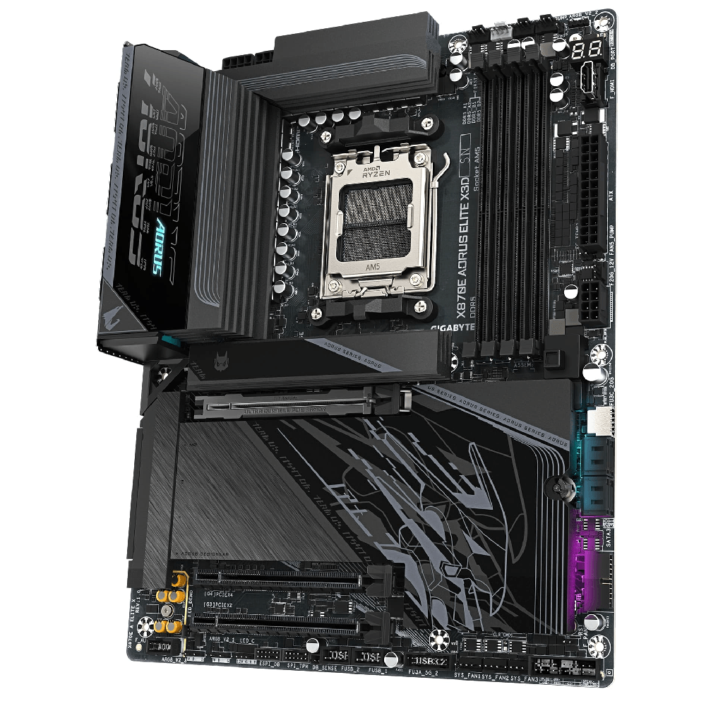 Motherboard Gigabyte X870E A ELITE X3D, AM5, DDR5, 256GB