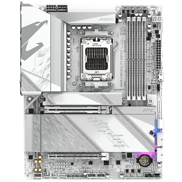 Motherboard Gigabyte X870 A ELITE X3D ICE, AM5, DDR5, 256GB