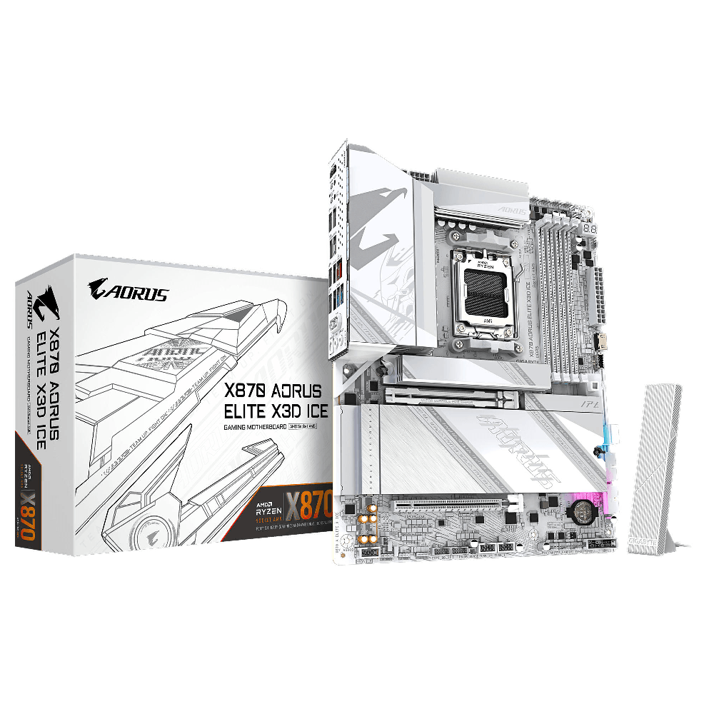 Motherboard Gigabyte X870 A ELITE X3D ICE, AM5, DDR5, 256GB