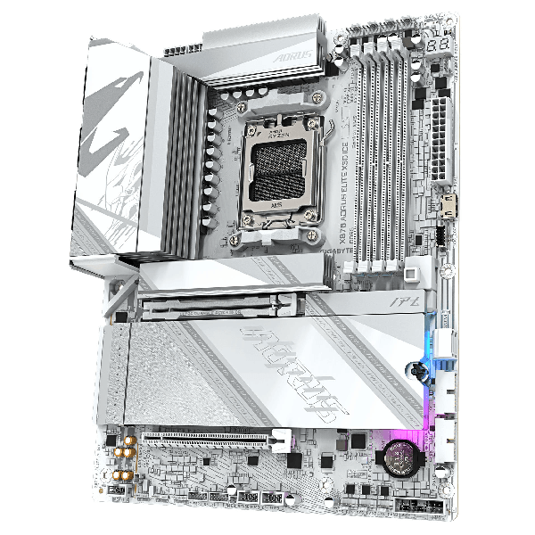 Motherboard Gigabyte X870 A ELITE X3D ICE, AM5, DDR5, 256GB