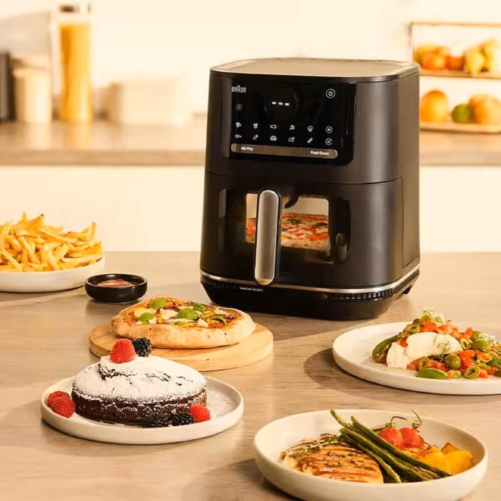 აეროგრილი Braun HF5055IBK, 2000W, 6L, Air Fryer, Black