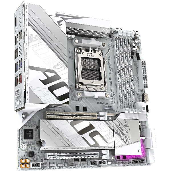 Motherboard Gigabyte B850M AORUS ELITE WF6E ICE, AM5, DDR5, 256GB