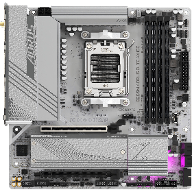 Motherboard Gigabyte B650M A ELITE AX ICE, AM5, DDR5, 256GB