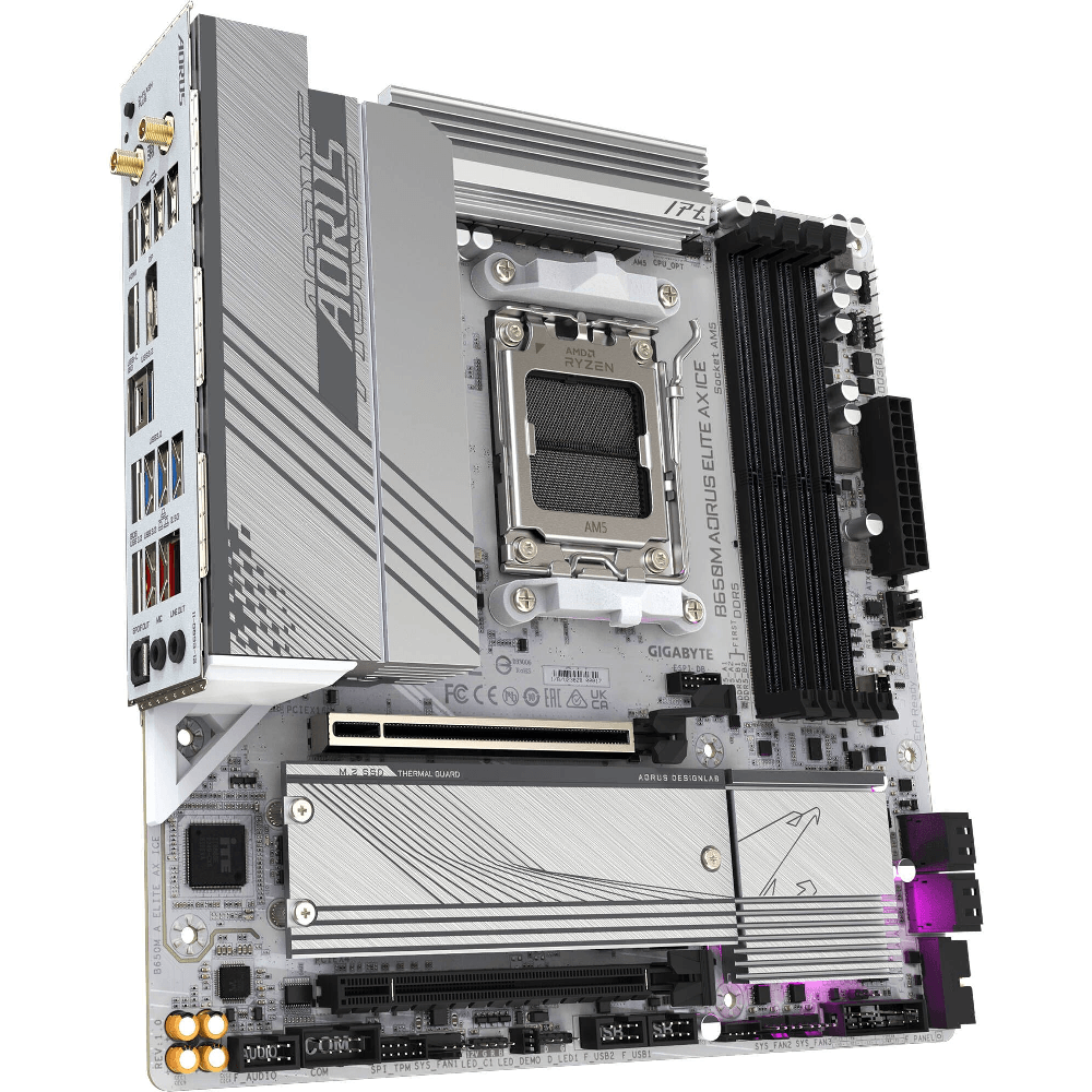 Motherboard Gigabyte B650M A ELITE AX ICE, AM5, DDR5, 256GB