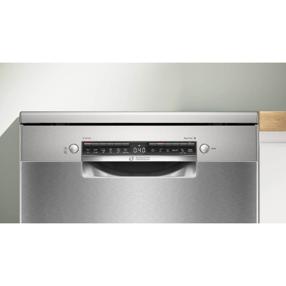ჭურჭლის სარეცხი მანქანა Bosch SMS4IMI62Q, A, 50Db, Dishwasher, Silver