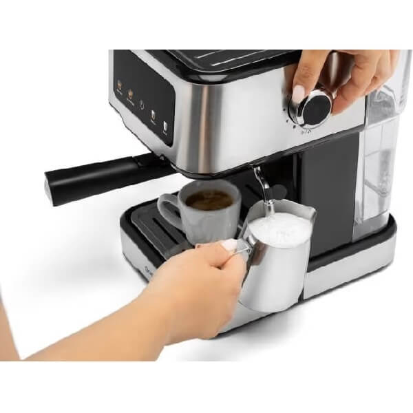 Coffee Machine Gorenje ESCM15CD, 1100W, 1.5L, Black/Silver
