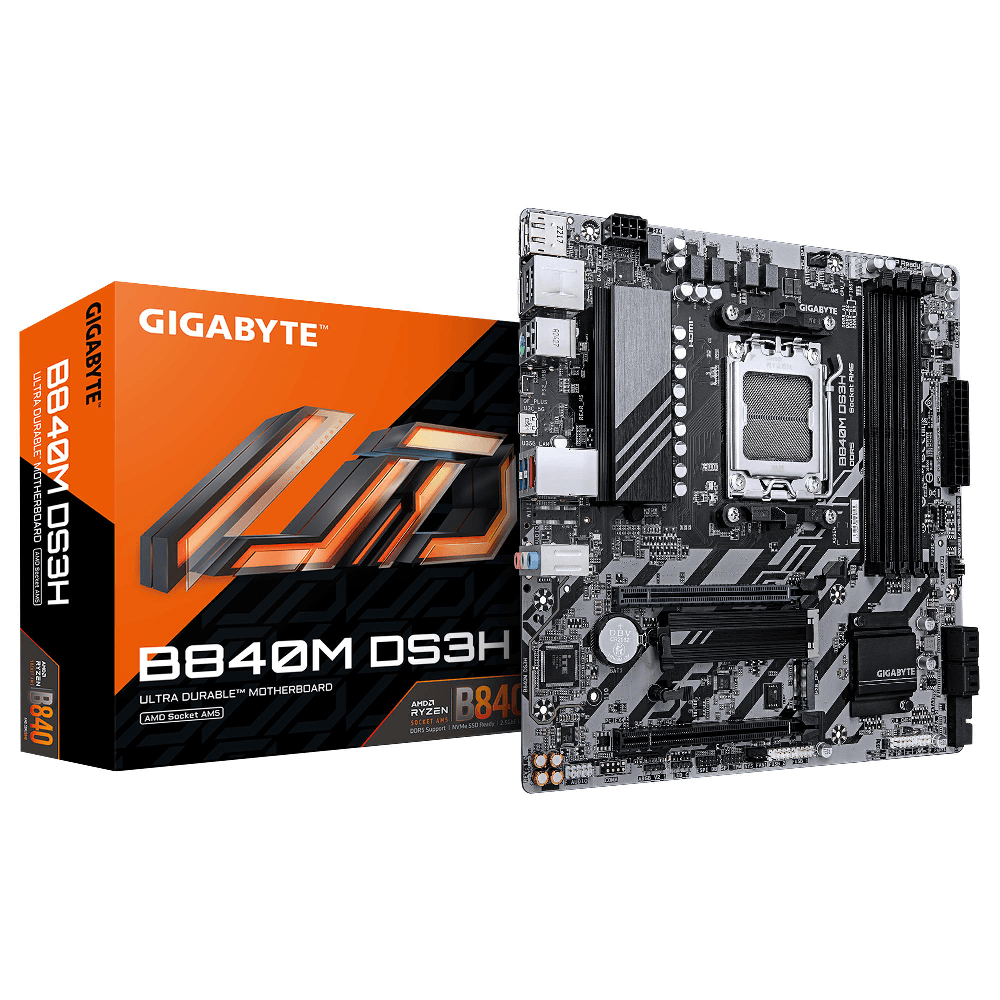 Motherboard Gigabyte B840M DS3H, AM5, DDR5, 256GB