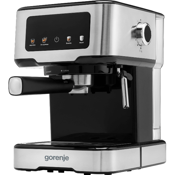 Coffee Machine Gorenje ESCM15CD, 1100W, 1.5L, Black/Silver