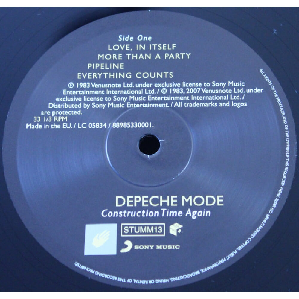 Vinyl Depeche Mode - Construction Time Again