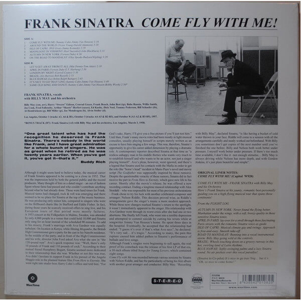 ვინილი Frank Sinatra - Come Fly With Me
