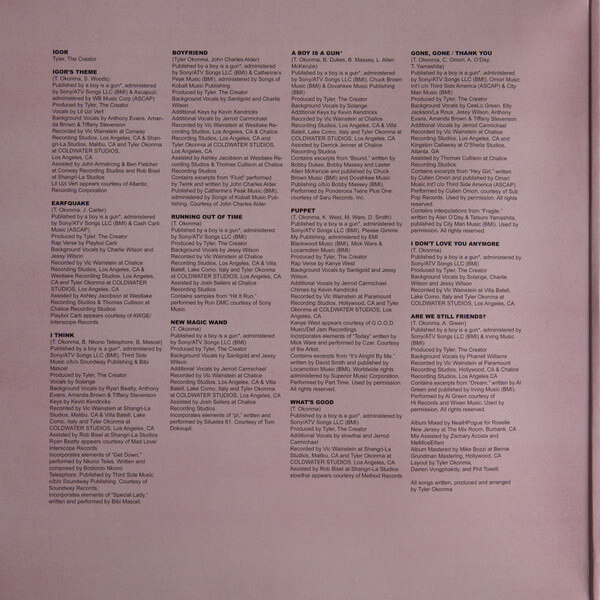 ვინილი Tyler, The Creator - Igor