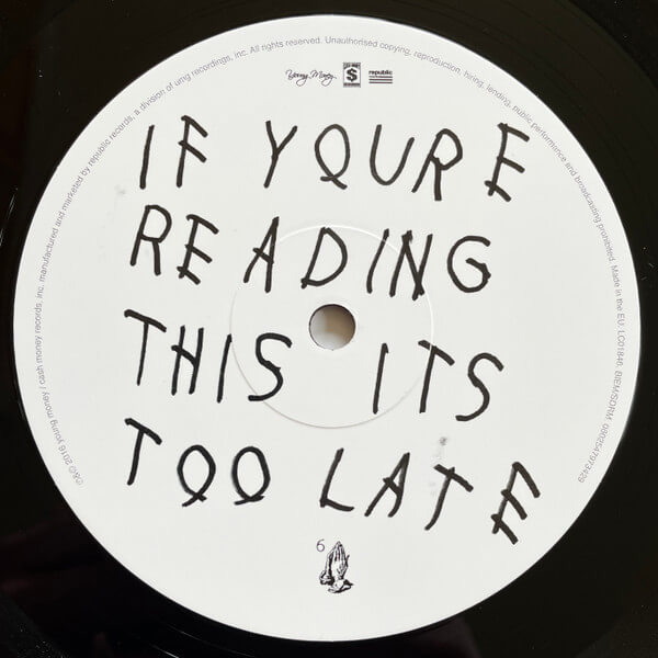 ვინილი Drake - If You're Reading This It's Too Late