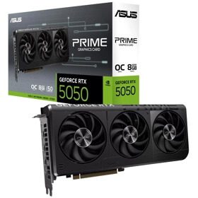 Graphic Card Asus 90YV0N70-M0NA00 OC PRIME-RTX5050-O8G, GeForce RTX5050, 8GB, 128bit, HDMI, DP, Black