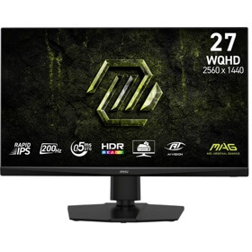 მონიტორი MSI 9S6-3CF7CA-001 MAG 272QPF-E20, 27", Monitor, WQHD, IPS, HDMI, DP, Black