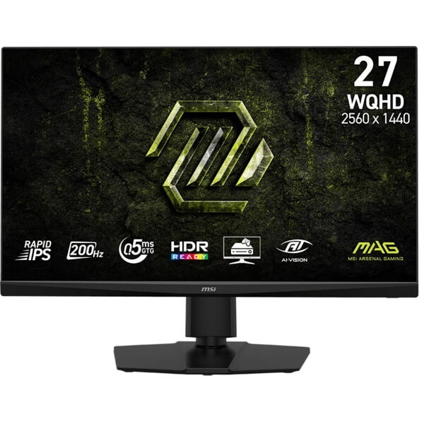 მონიტორი MSI 9S6-3CF7CA-001 MAG 272QPF-E20, 27", Monitor, WQHD, IPS, HDMI, DP, Black