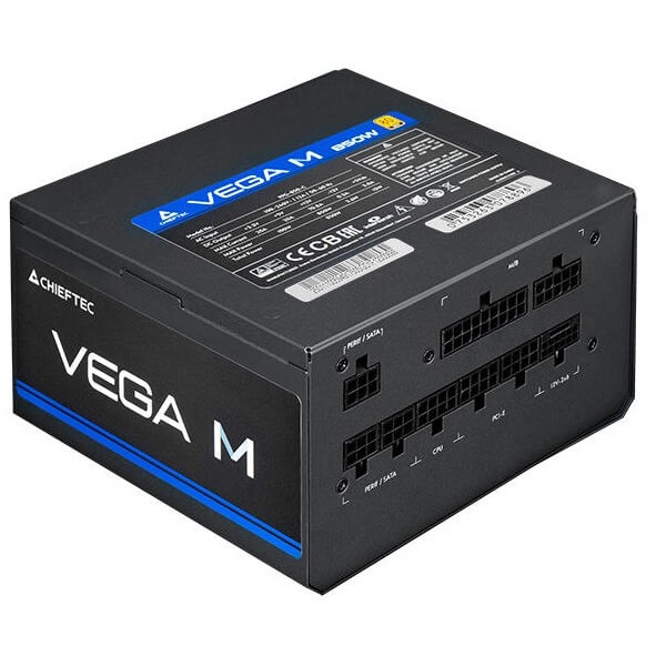 Power Supply Chieftec PPG-1000-C Vega M, 1000W, 80Plus Gold, Black