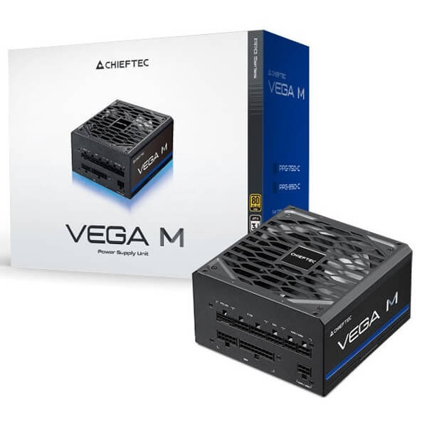 Power Supply Chieftec PPG-1000-C Vega M, 1000W, 80Plus Gold, Black