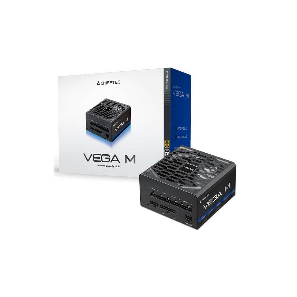კვების ბლოკი Chieftec PPG-1000-C Vega M, 1000W, 80Plus Gold, Power Supply, Black