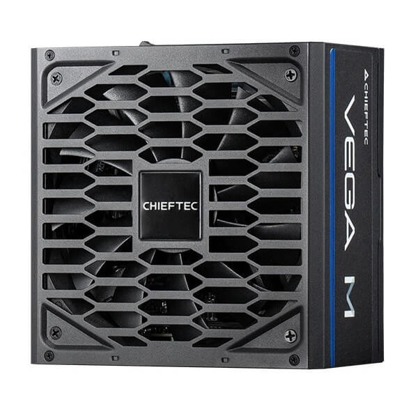 CHIEFTEC PSU Vega M (850W), >90%, 80+ Gold, 135mm FDB, 1xMB 24pin(20+4), 2xCPU 8pin(4+4), 3xMolex, 6xSATA, 4xPCIe 8pin(6+2), 1xPCIe GEN5 16pin, Fully Modular