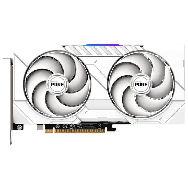 Graphic Card Sapphire 11350-02-20G PURE GAMING OC, Radeon RX9060XT, 16GB, 128bit, HDMI, DP, White