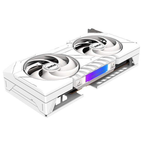 Graphic Card Sapphire 11350-02-20G PURE GAMING OC, Radeon RX9060XT, 16GB, 128bit, HDMI, DP, White