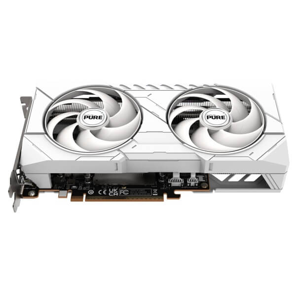 Graphic Card Sapphire 11350-02-20G PURE GAMING OC, Radeon RX9060XT, 16GB, 128bit, HDMI, DP, White