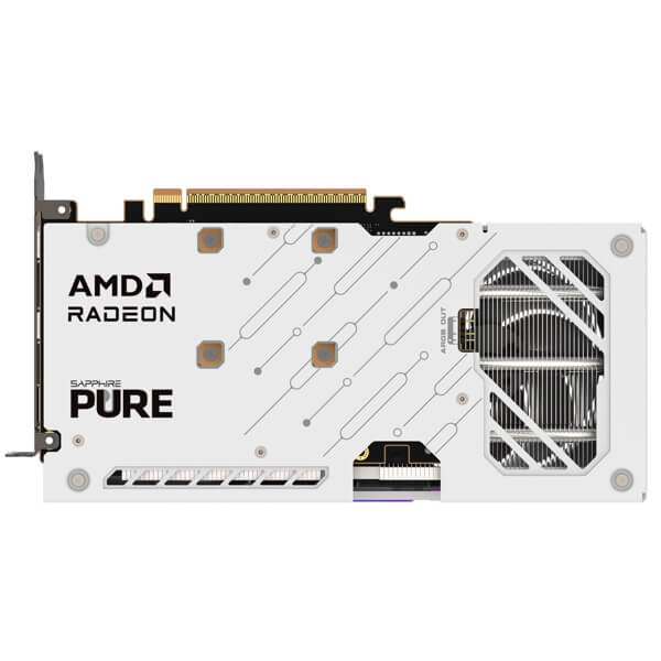 Graphic Card Sapphire 11350-02-20G PURE GAMING OC, Radeon RX9060XT, 16GB, 128bit, HDMI, DP, White