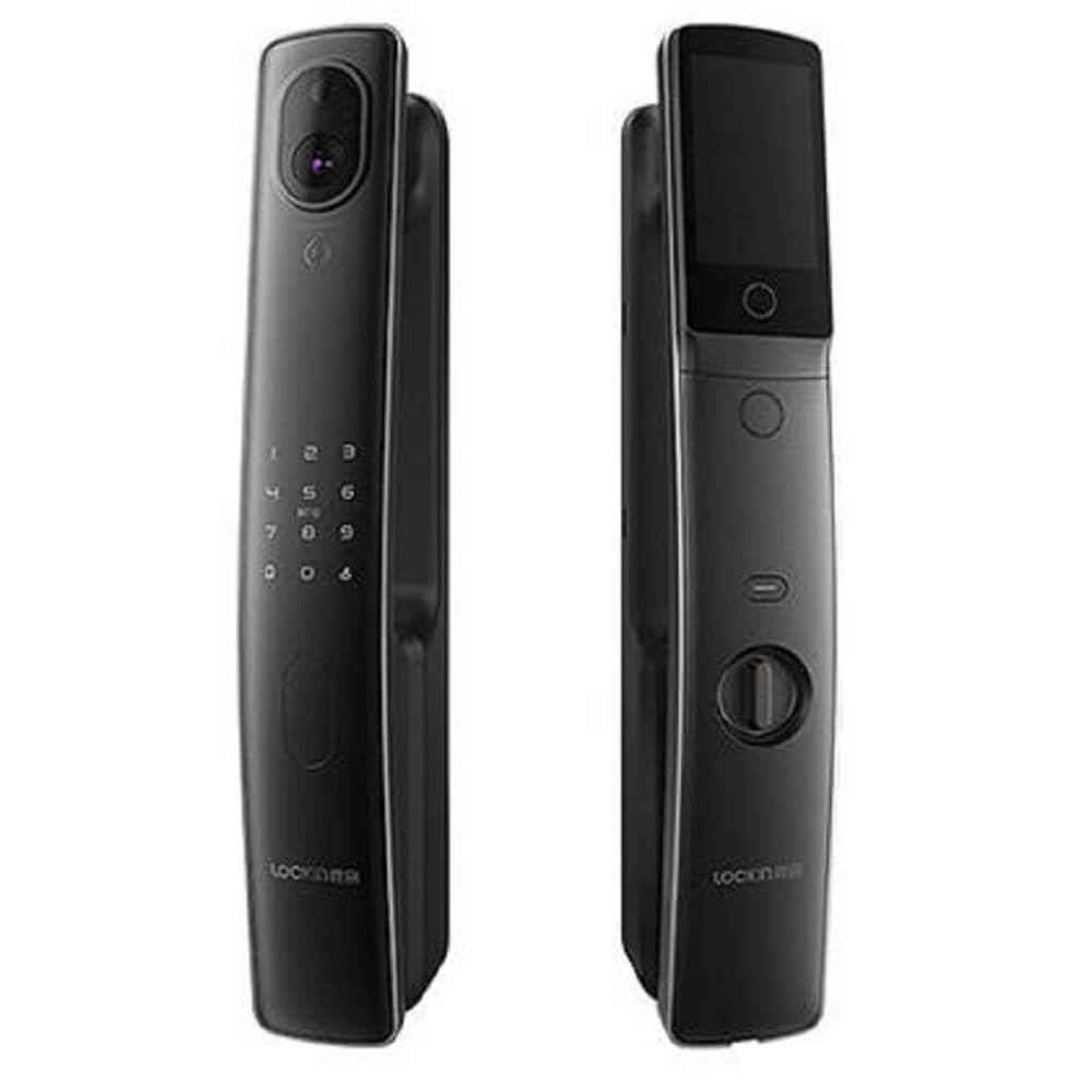 კარის ჭკვიანი საკეტი Lockin S50M Pro, Smart Door Lock With Door Viewer, Black