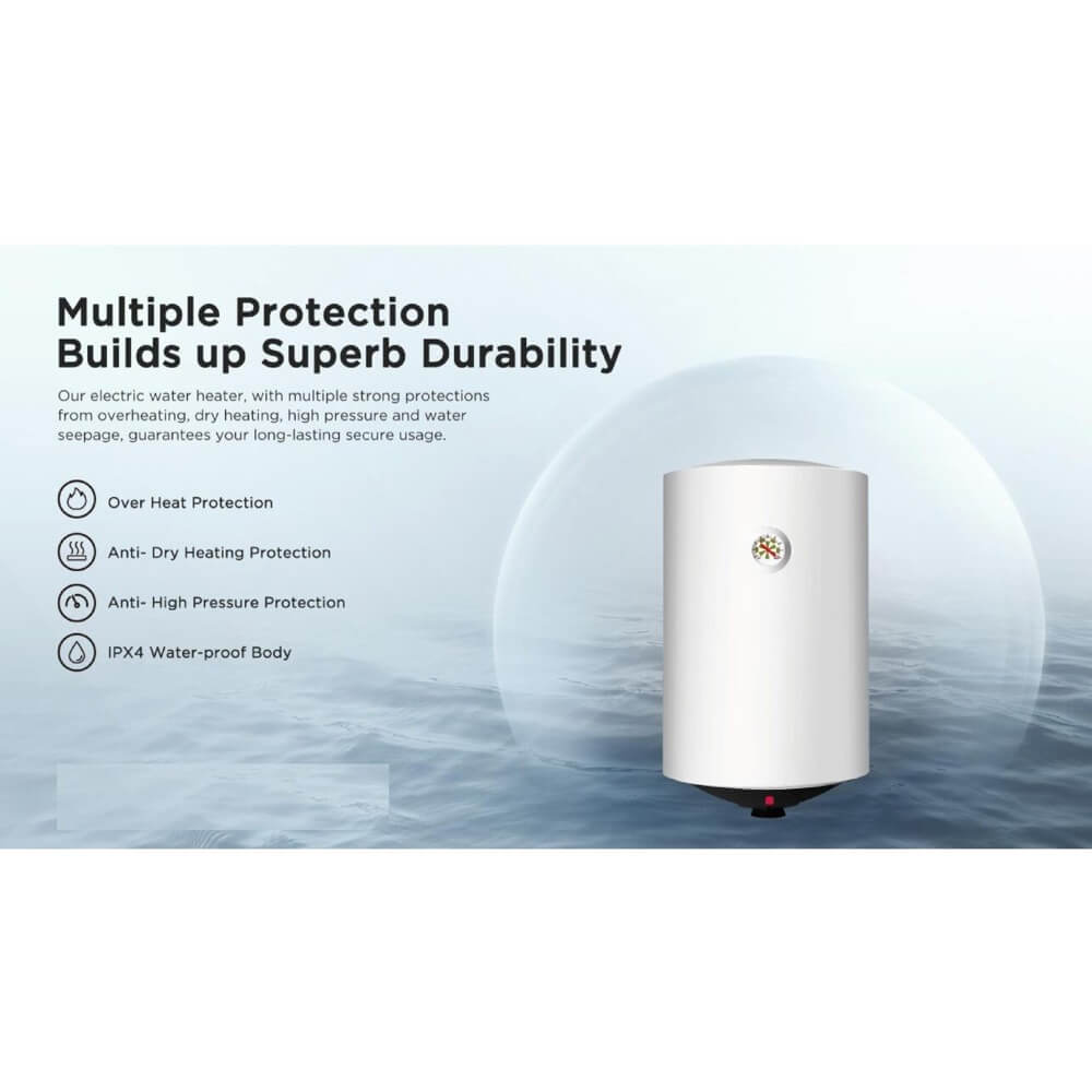 წყლის ელექტრო გამაცხელებელი Beko BWH 8020 W, 2000W, 80L, Electric Water Heater, White