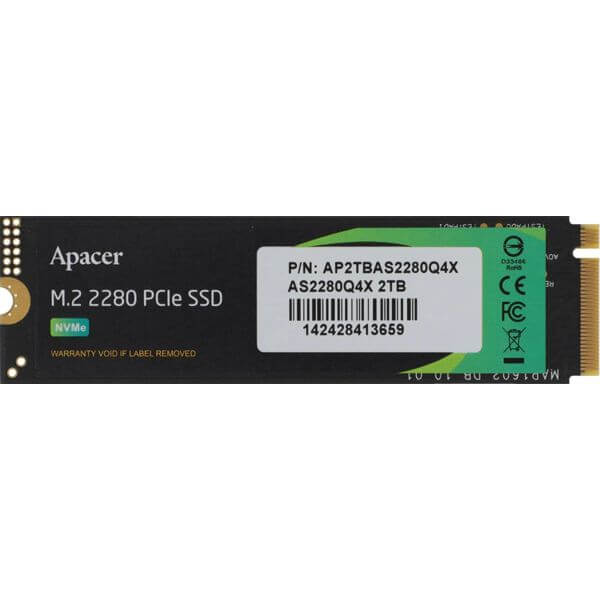 მყარი დისკი Apacer AP2TBAS2280Q4X-1, 2TB, M.2, Internal Hard Drive
