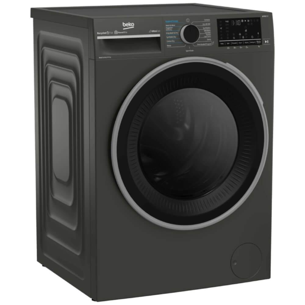 სარეცხი+საშრობი მანქანა Beko B5DF T 59442 M bPRO500, 9/6Kg, 1400Rpm, D, 76dB, Washing+Dryer Machine, Black