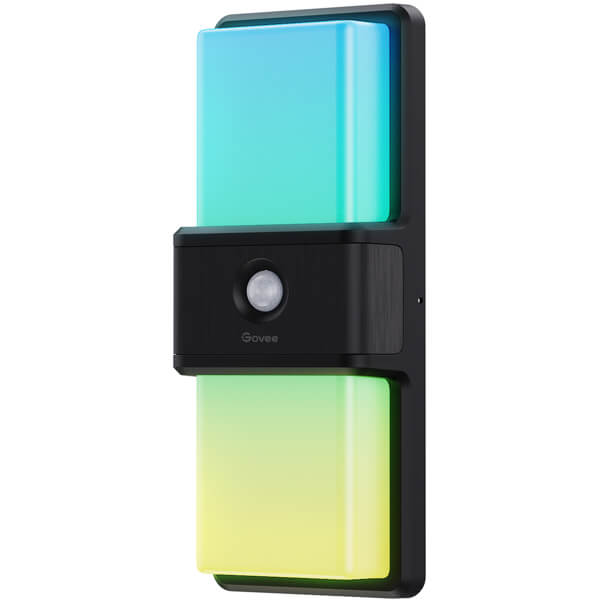 ჭკვიანი კედლის სანათი Govee H7078CD1, WiFi, Bluetooth, Smart Outdoor Wall Light, Black