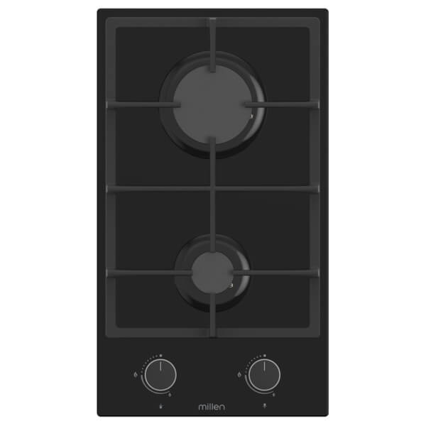 Built-in Cooktop Millen MH2GB, Black